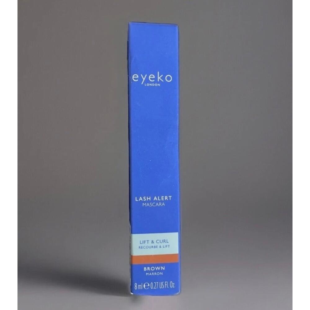 Eyeko Lash Alert Mascara Brown Lift & Curl - Infused with Caffeine and Biotin